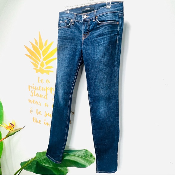 J BRAND Skinny Leg League Medium Wash Mid-Rise Skinny Jeans Denim Size 26 - Picture 3 of 11